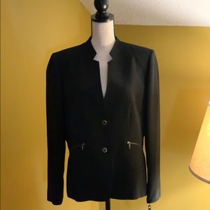 Tahari Dress Pin-Striped Blazer